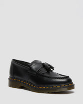 Adrian Yellow Stitch Smooth Leather Loafers