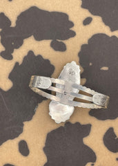 Sterling Silver White Buffalo Turquoise Cuff Bracelet