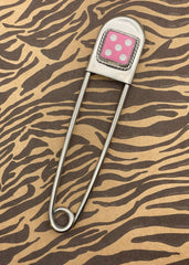 Dice Jumbo Safety Pin Keychain