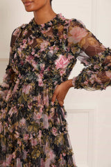 English Rose Diamond Ruffle Ballerina Dress