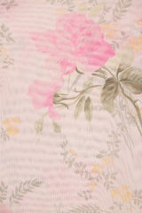 Rose Draped One-Shoulder Ankle Gown