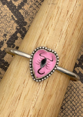 Scorpion Heart Cuff Bracelet