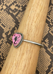 Scorpion Heart Cuff Bracelet