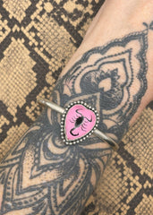 Scorpion Heart Cuff Bracelet