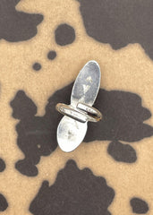 Sterling Silver Double Stone Turquoise Ring