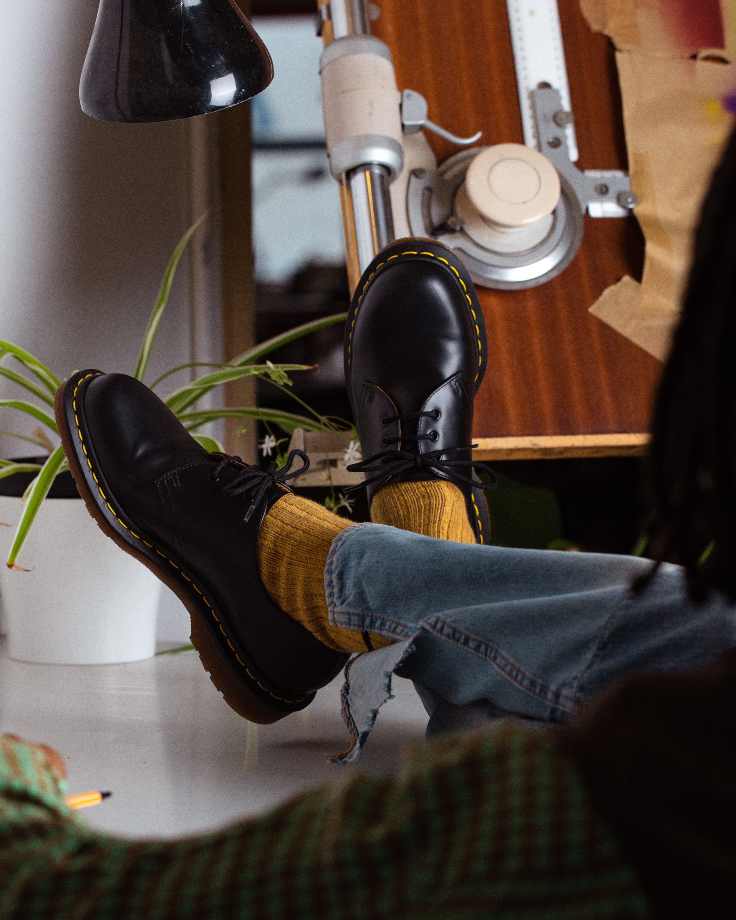 Vintage 1461 Quilon Leather Oxford Shoes