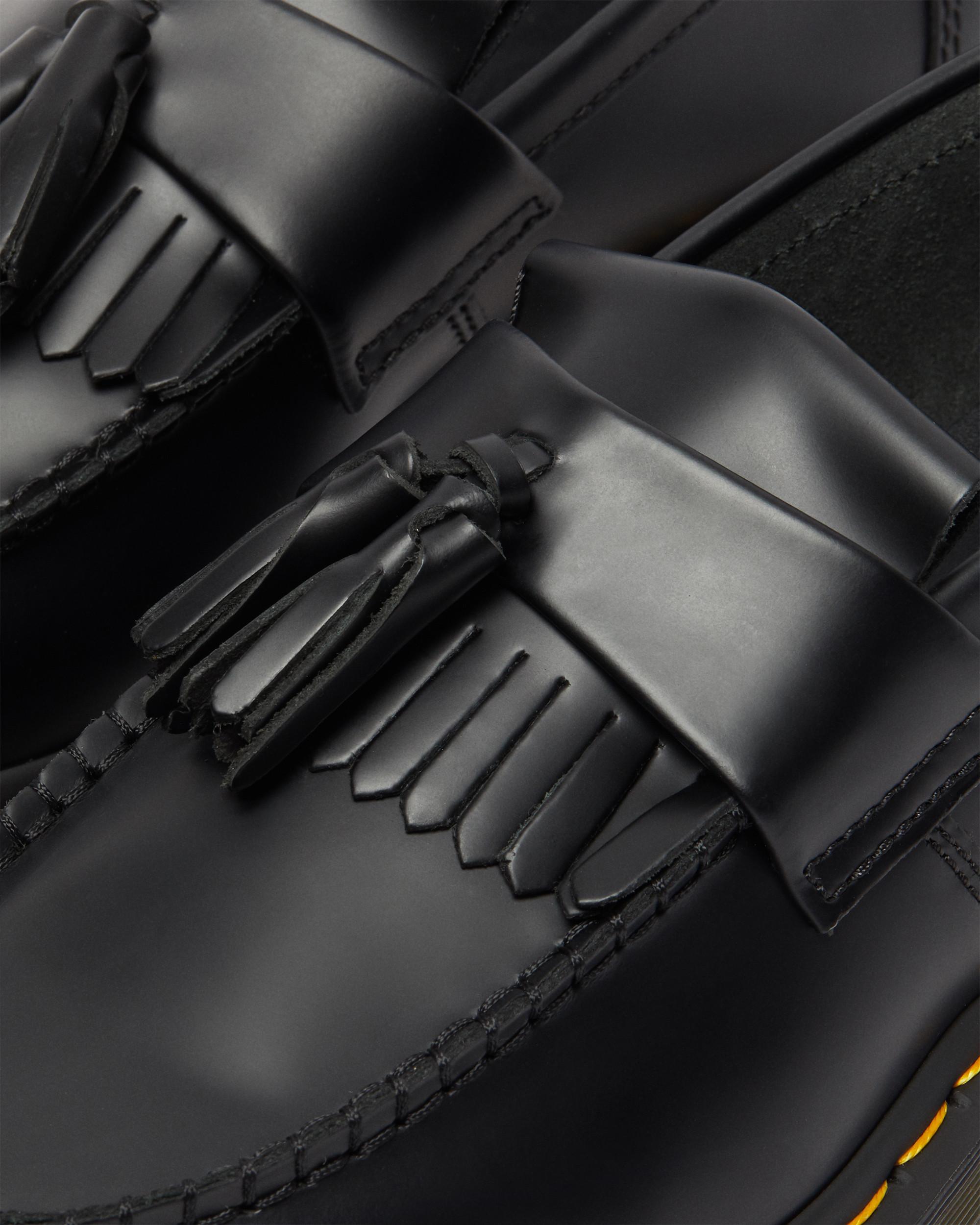 Adrian Yellow Stitch Smooth Leather Loafers