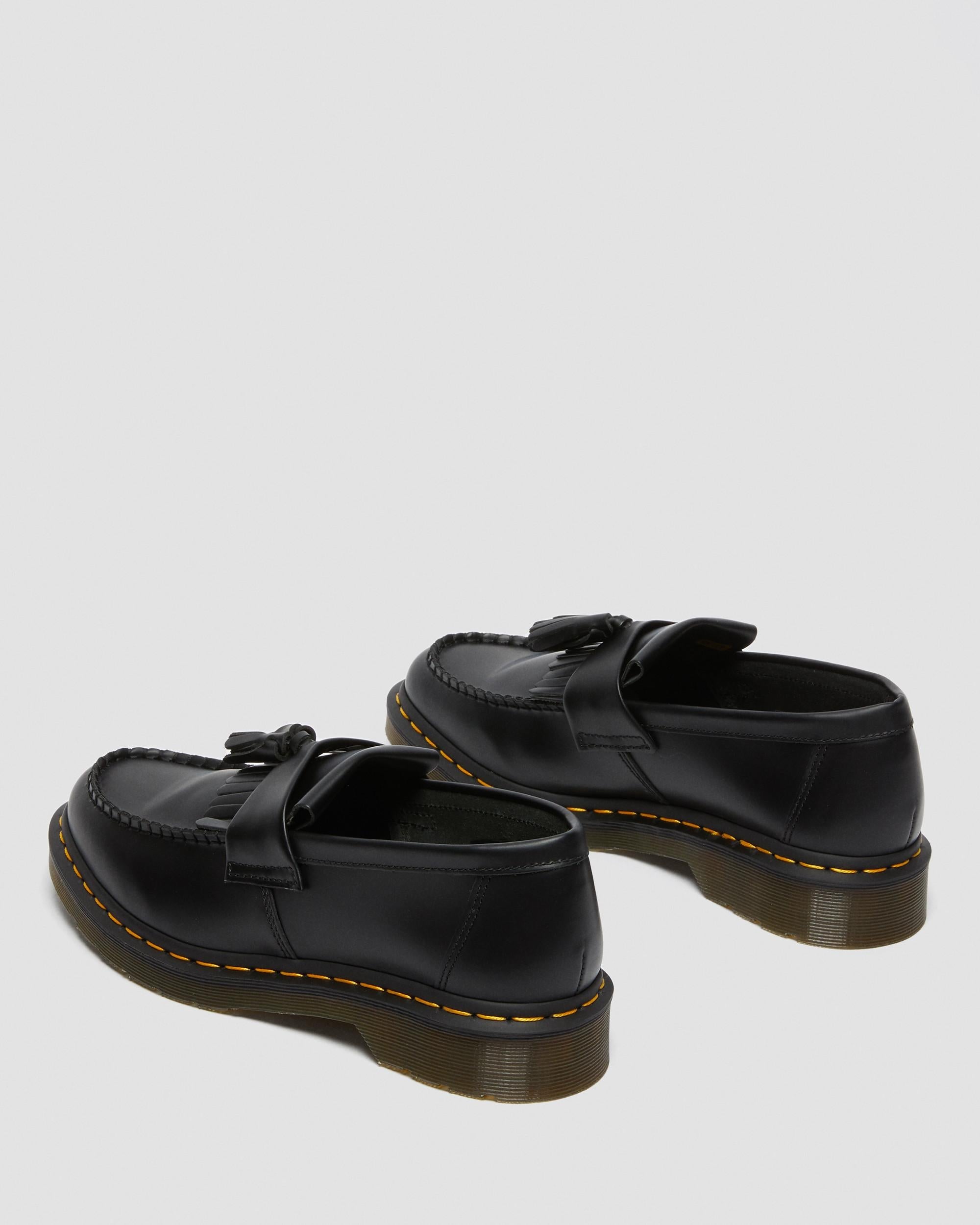 Adrian Yellow Stitch Smooth Leather Loafers