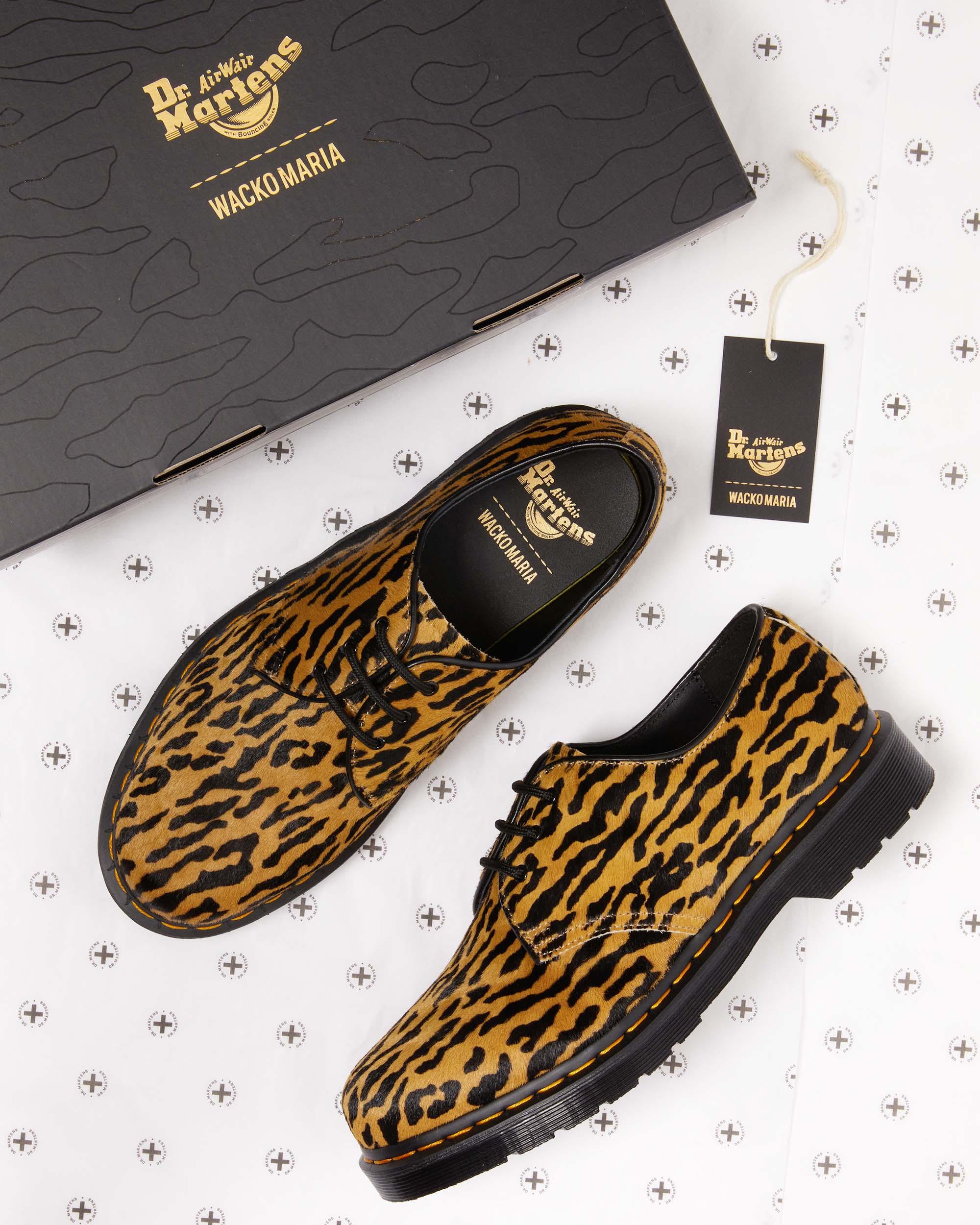 1461 Wacko Maria Camel+Black Hair-on Leather Oxford Shoes