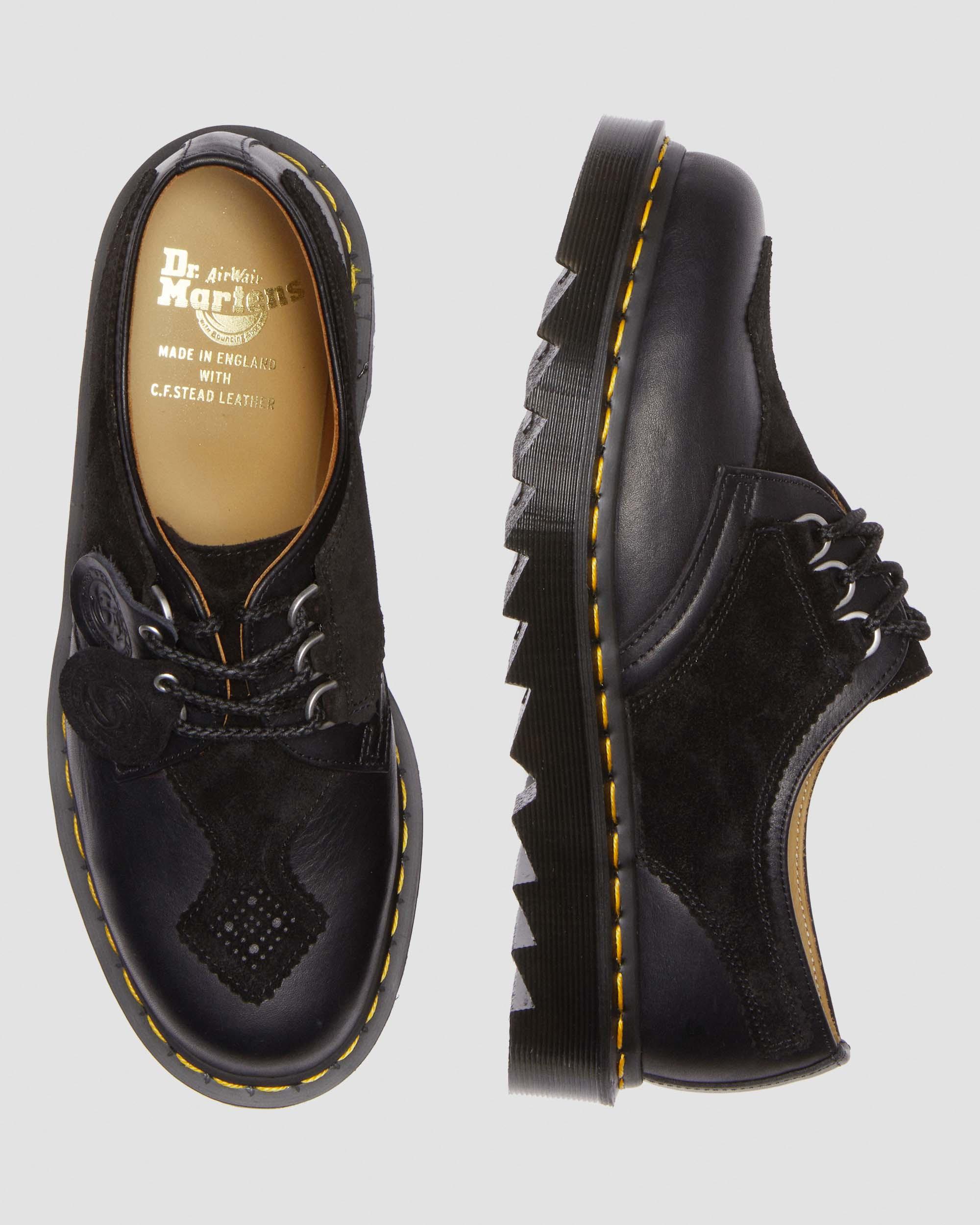 1461 Aplq Suede Leather Oxford Shoes