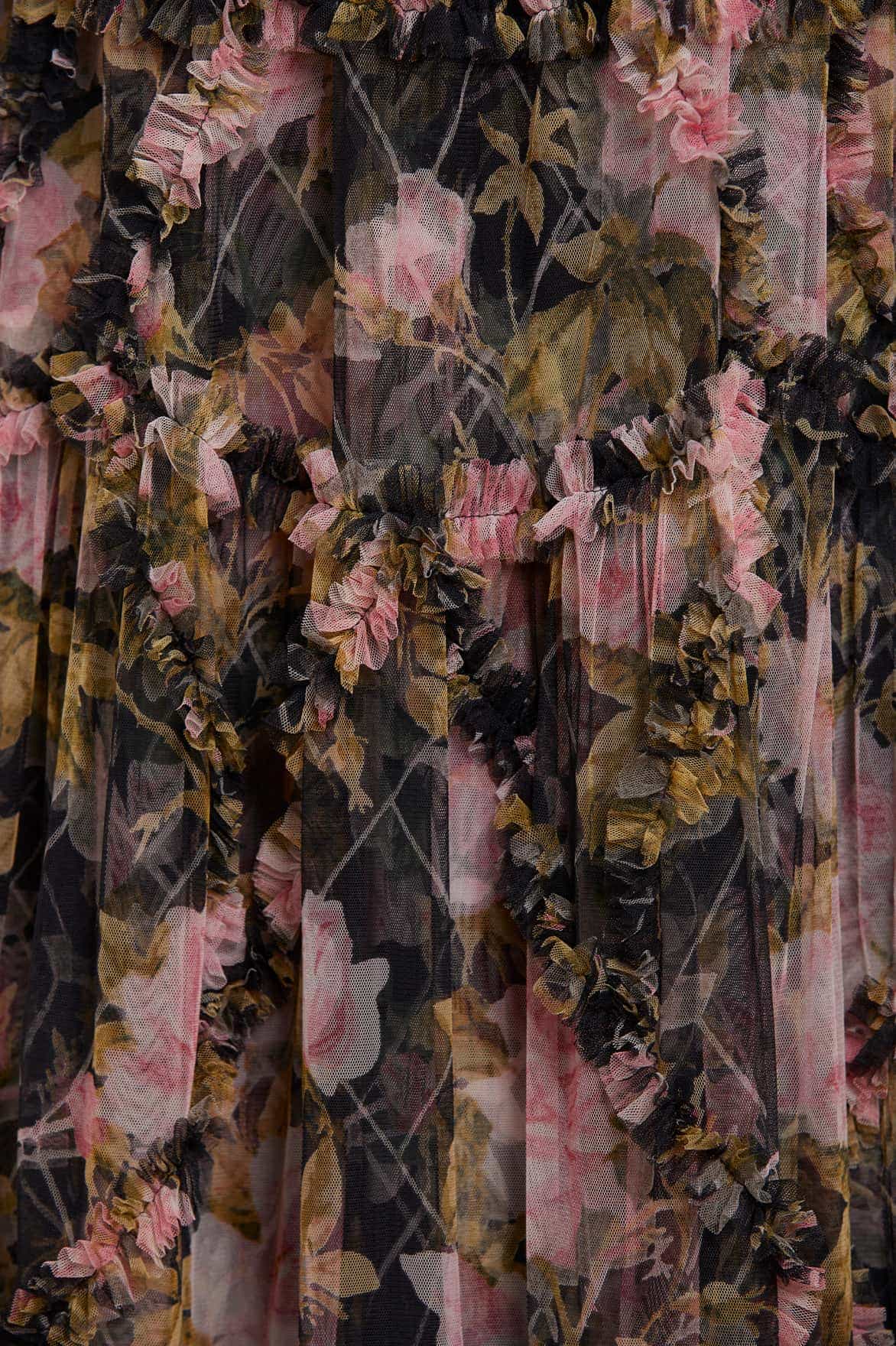 English Rose Diamond Ruffle Ballerina Dress