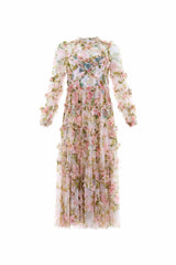 English Rose Diamond Ruffle Ballerina Dress