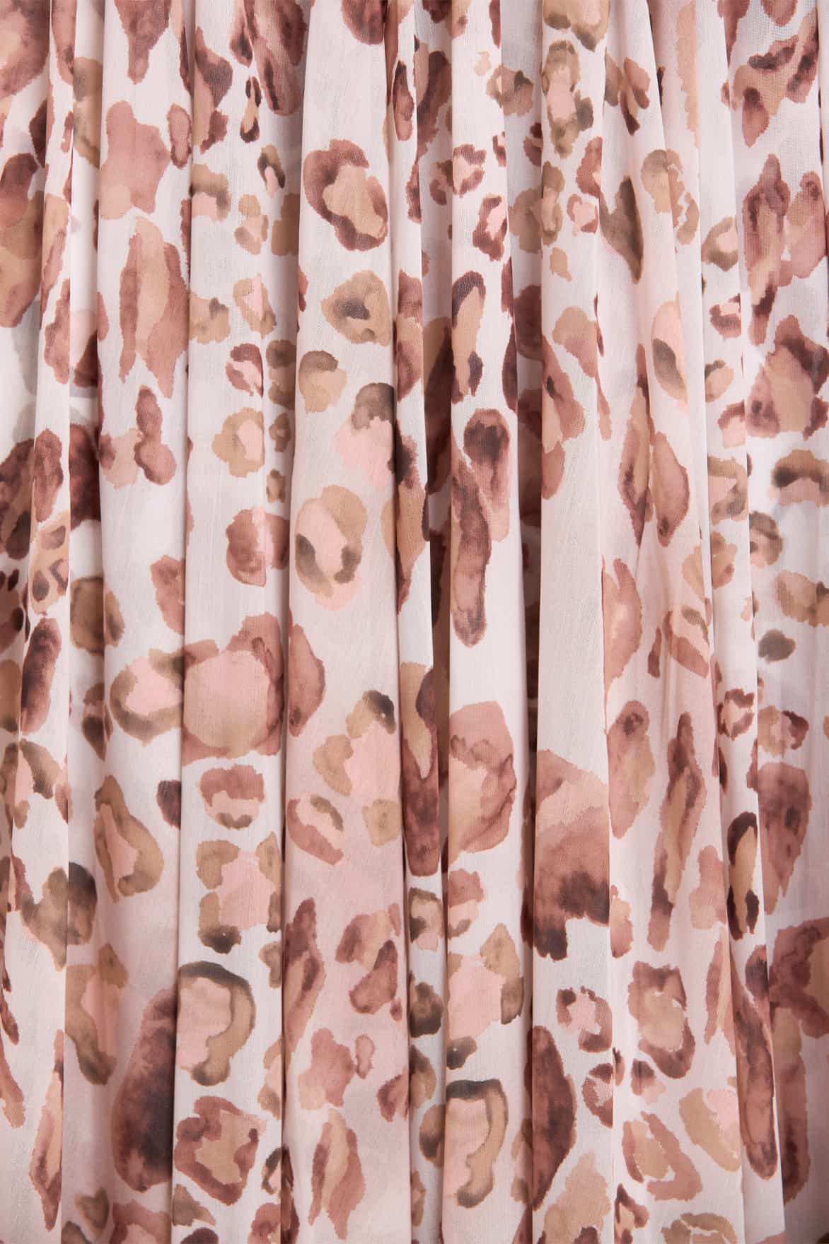 Leopard Chiffon Smocked Ballerina Dress