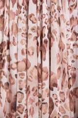 Leopard Chiffon Smocked Ballerina Dress