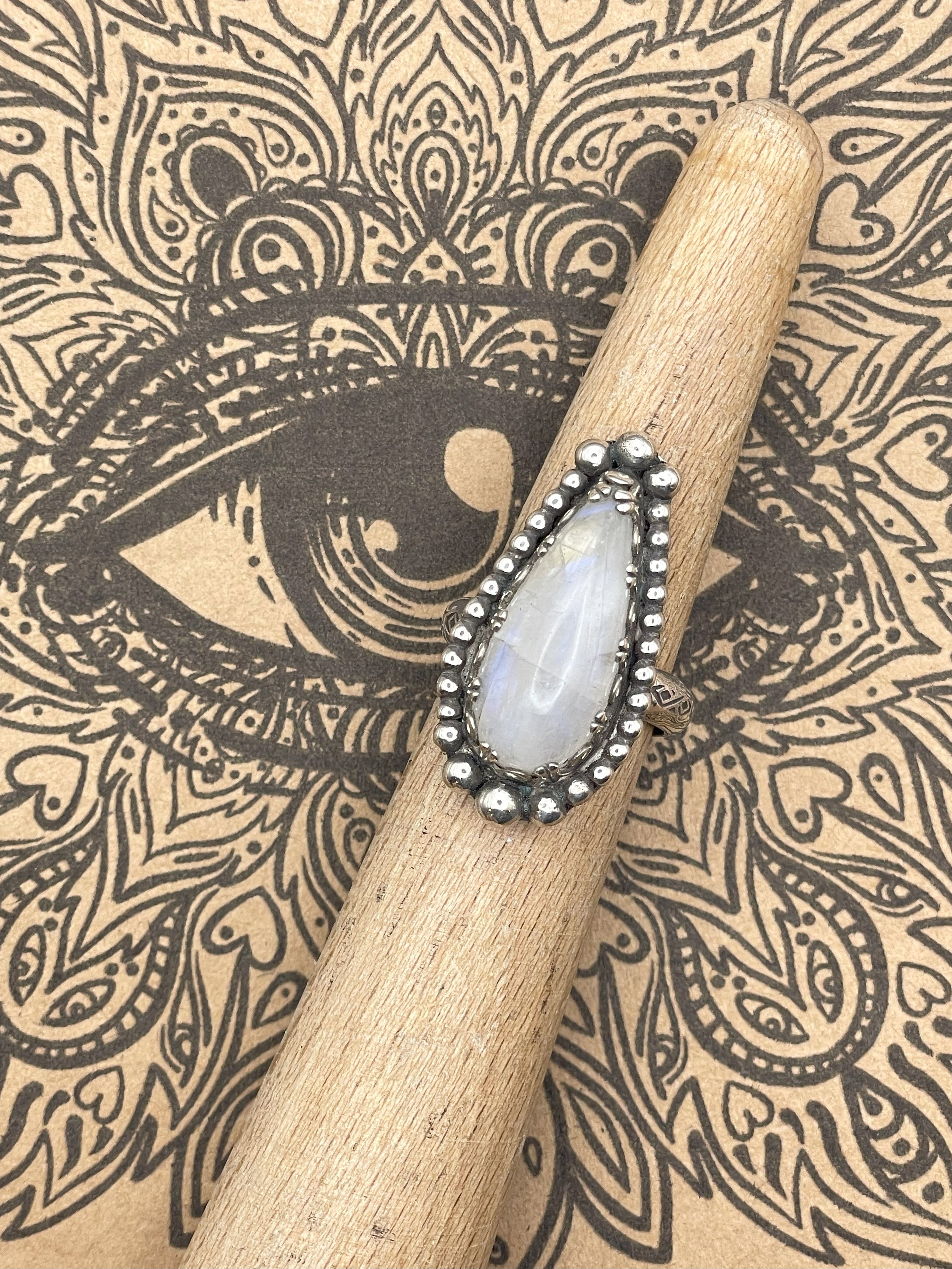 Sterling Silver Moonstone Ring