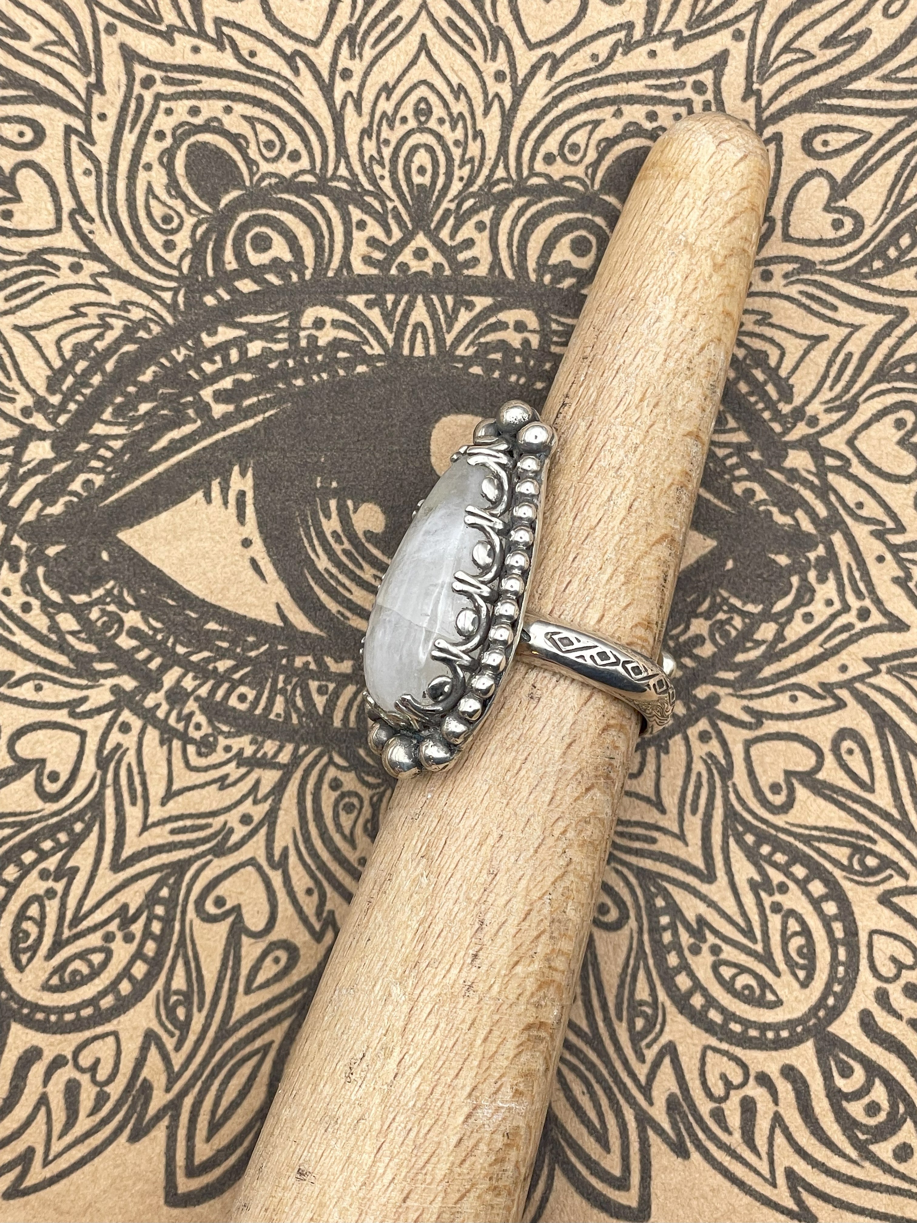 Sterling Silver Moonstone Ring
