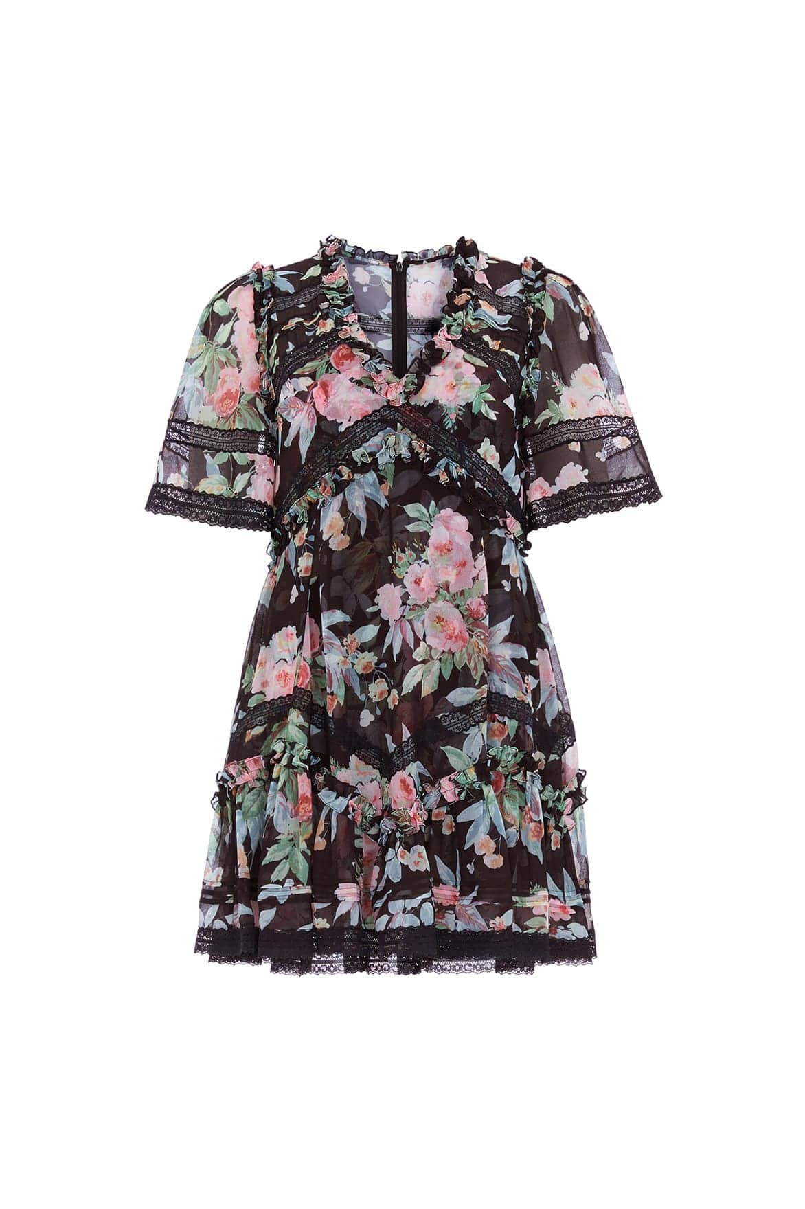 Paradise Garden Sonata Georgette Micro Mini Dress