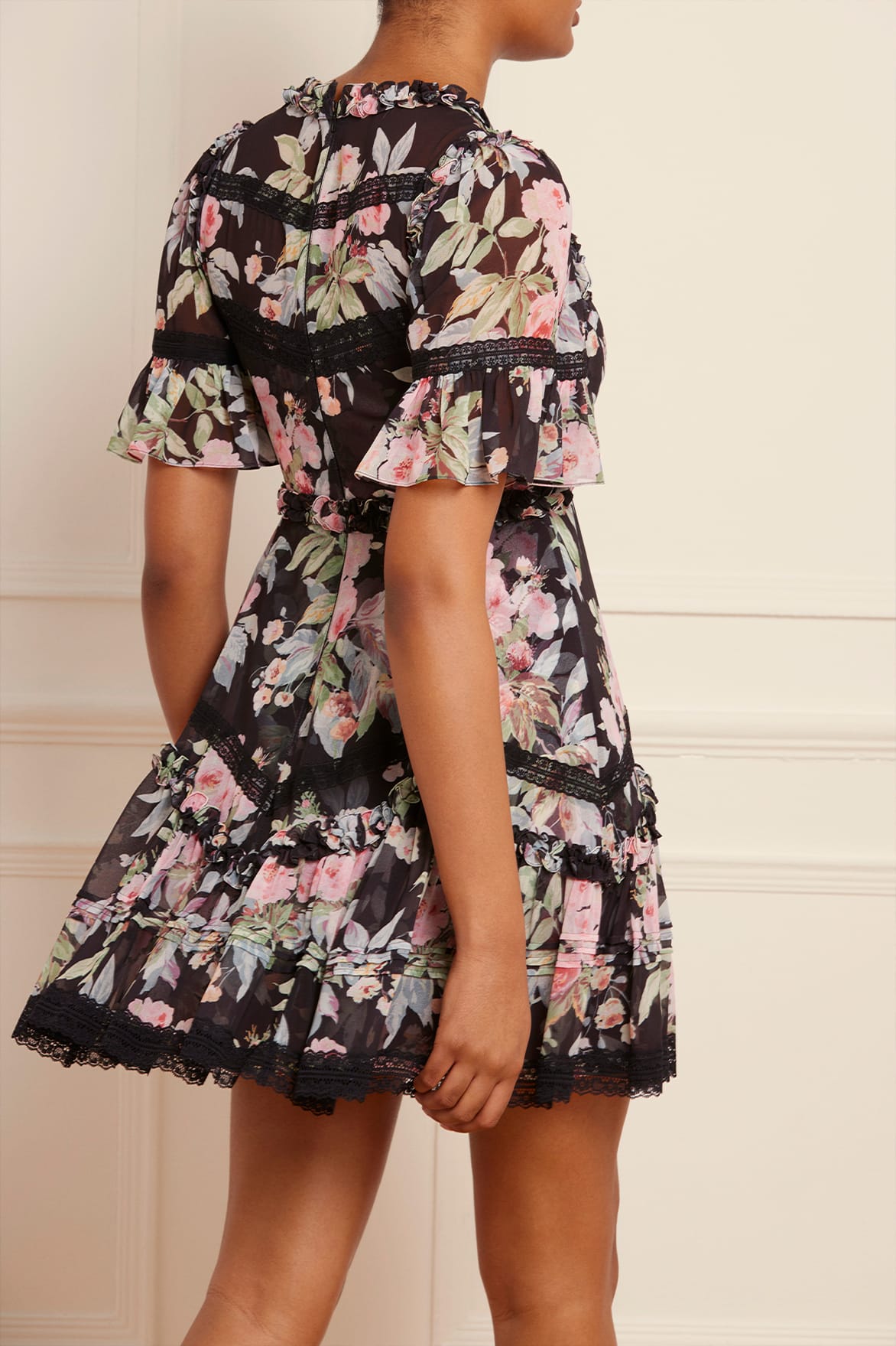 Paradise Garden Sonata Georgette Micro Mini Dress