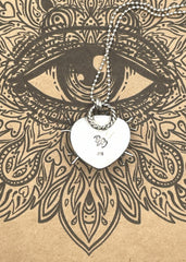 Sterling Silver Rose Quartz Heart Pendant Necklace