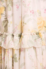 Rose Chiffon Short Sleeve Ballerina Dress