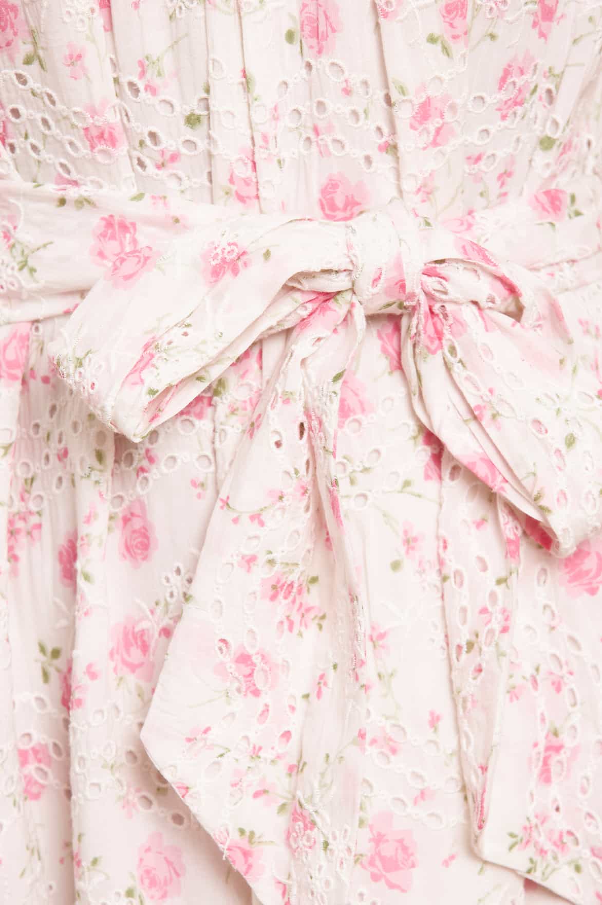 Rose Ditsy Cotton Broderie Midaxi Dress