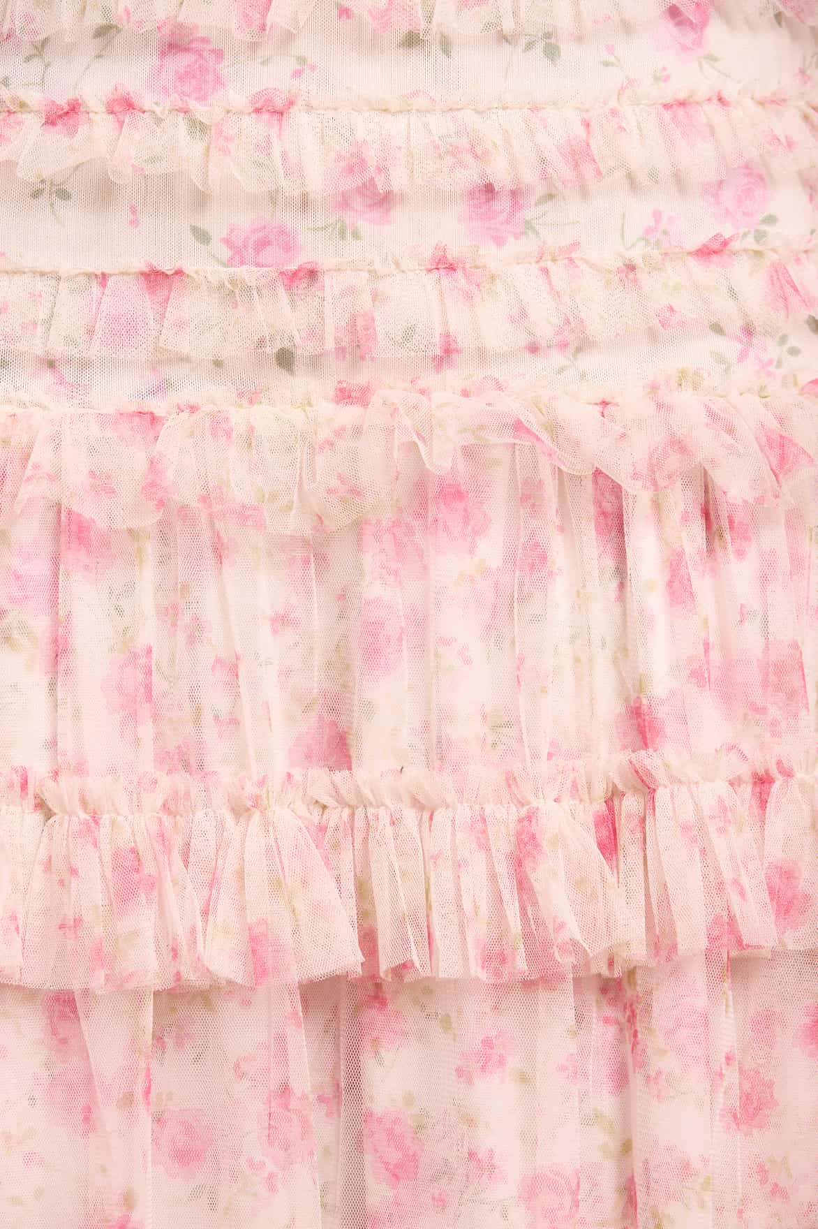 Rose Ditsy Short Sleeve Ankle Gown