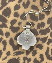 Ace of Spades Black Onyx Pendant