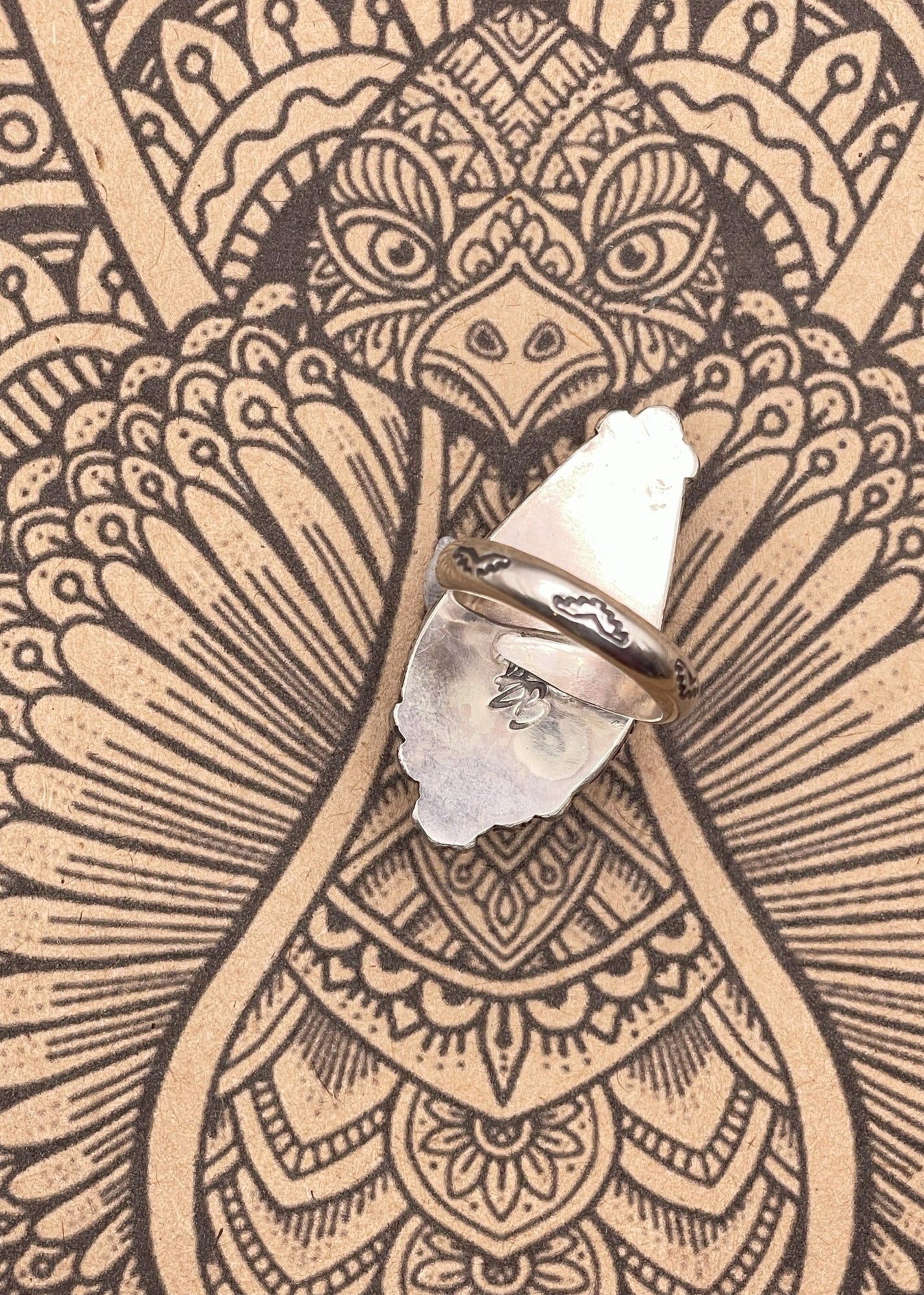 Sterling Silver Turquoise Flower Ring