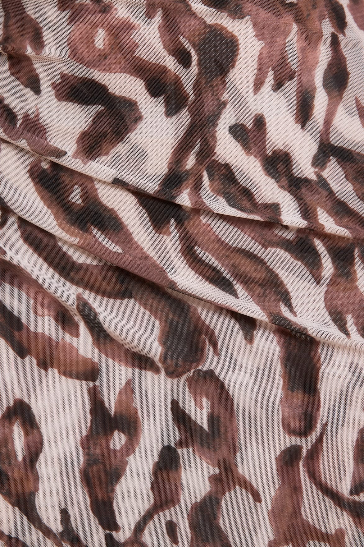 Zebra Turtleneck Ankle Gown